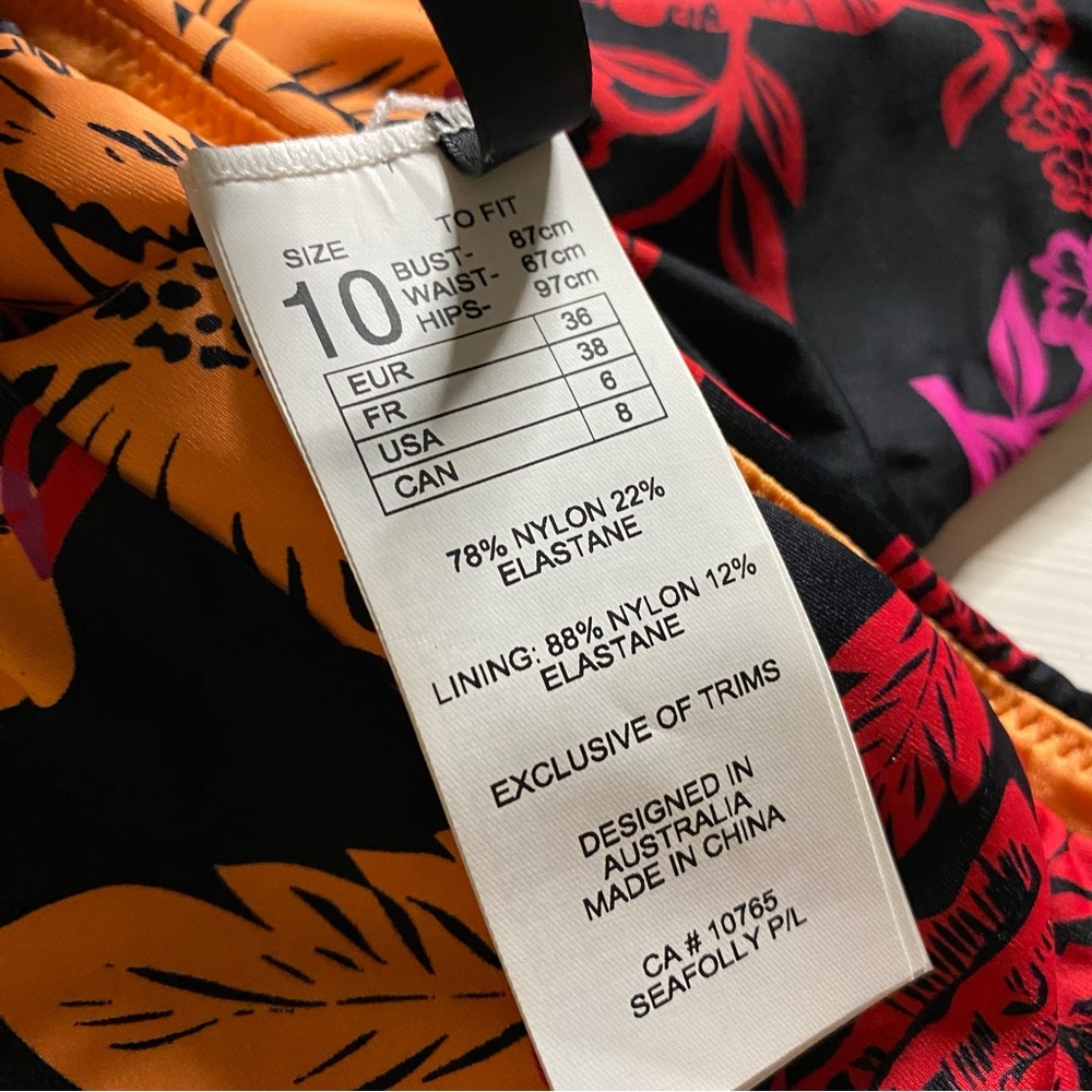 Billabong x Seafolly ๐บ Black Kenzley Bikini Top | Cheeky Floral Bottoms ๐๏ธ๐ - Picture 13 of 15